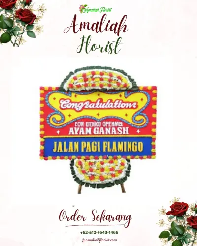 Bunga Papan Congratulation di Talang Bubuk